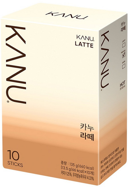 카누 라떼 스틱, 13.5g, 10개입, 1개