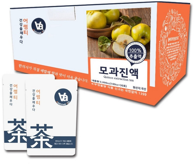 중저온추출 16시간 국산 모과즙 진액, 100ml, 30개