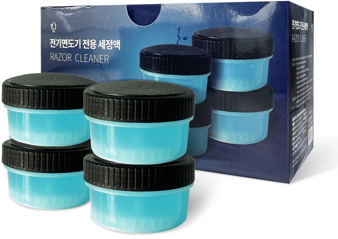 클렌징 팟 필립스 호환 전기면도기 세척 카트리지 세정액, 4개, 혼합색상, PSCC