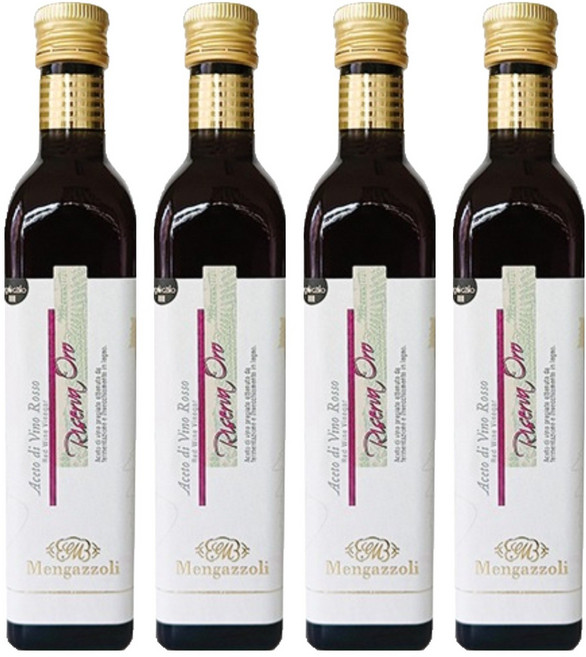 멩가졸리 레드 와인 비네가 아세토 디 비노 와인식초, 500ml, 4개