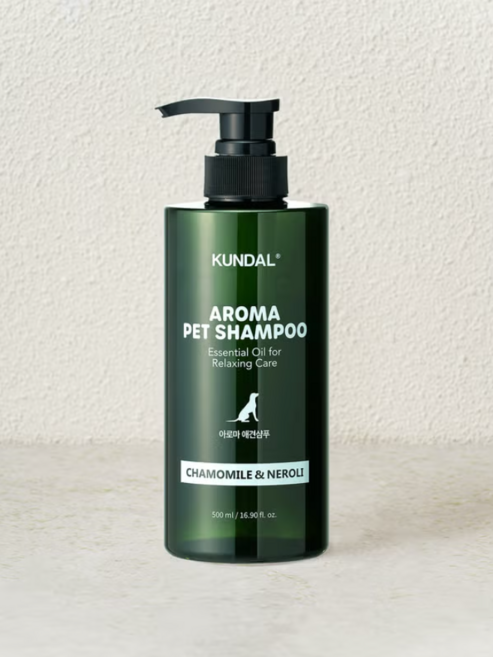 쿤달 어드밴스드 릴렉싱 아로마 애견 샴푸 캐모마일앤네롤리향, 500ml, 2개