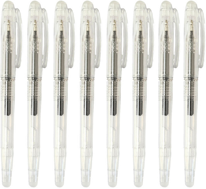 아이롱펜 열펜 다리미펜 열에지워지는펜, 블랙, 8개