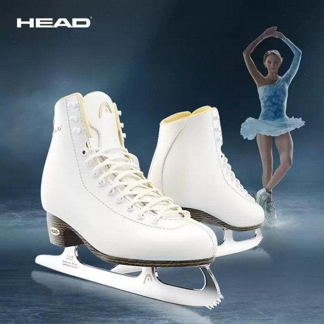 HEAD 입문용 피겨화 성인 스케이트화 빙상 아이스 초보 신발, 185, F600PRO 화이트
