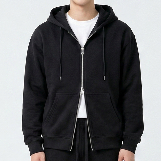 몰토벨리노 [ANSANGSA] 무지 남녀공용 투웨이 2way 후드집업