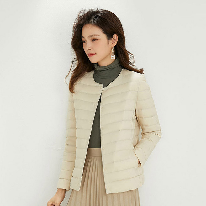 제로앤나인 여성용 경량패딩 오리털 경량점퍼 자켓 4색상