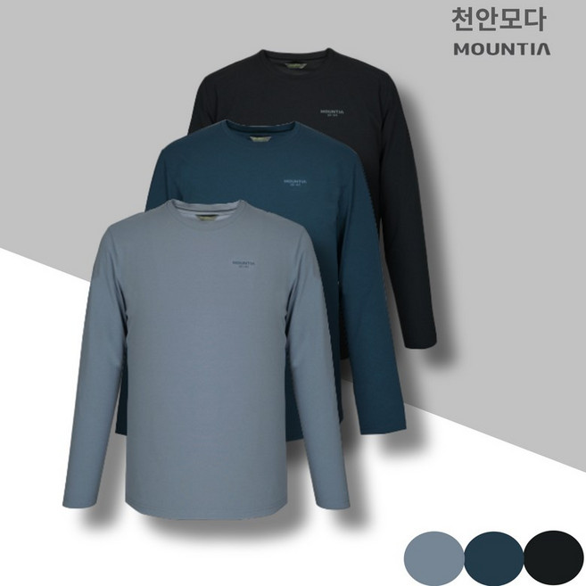 마운티아 마운티아 2025 봄 신축성이 좋은 남성 운동복 라운드 티셔츠 일상복 브로라티셔츠R5 1CDTSSU002_CA