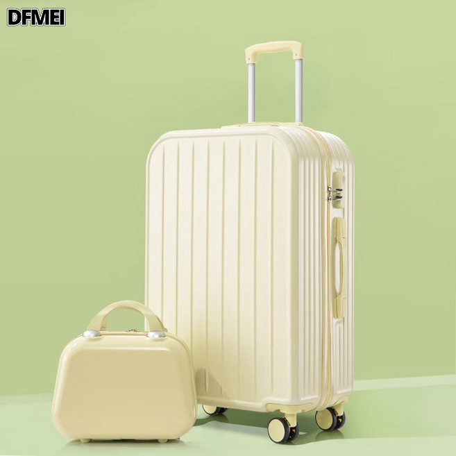 DFMEI 行李箱女202520寸登機箱小型輕便密碼箱24耐用旅行箱拉桿箱