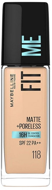 메이블린 핏미 파운데이션 127 골든허니 30ml, 30ml (1개입), 118 라이트 베이지, 1