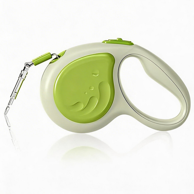 5m 길이 자동 리트랙터식 개 줄 반려견 자동 신축 목줄 경인줄 리드줄, 1개, 녹색