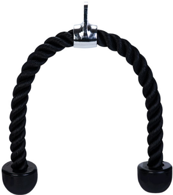 트라이셉 케이블 헬스 로프바 헬스손잡이 치닝바, 블랙