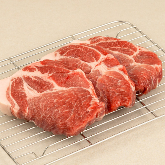 [당일생산 발송] 1등급 한돈 냉장 목살 캠핑 숯불구이용, 1개, 500g