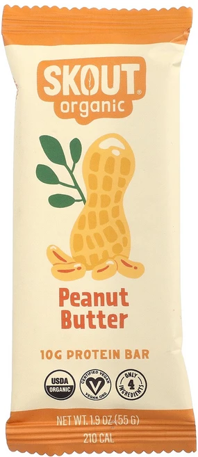 Skout Protein Bar Peanut Butter 1.9 oz (55 g), Skout , Protein Bar, Peanut Bu, 55g, 1개 - 쿠팡