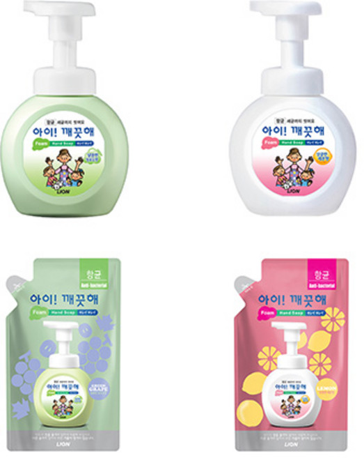 아이 깨끗해 청포도향/레몬향(용기 리필), 1개, 250ml