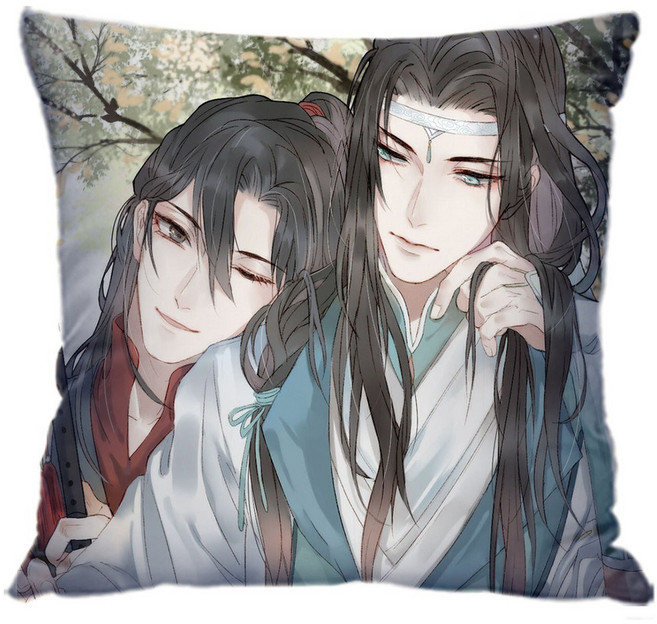魔道祖師 藍忘機 魏無羨 抱枕 周邊, 4,45*45（正常尺寸）