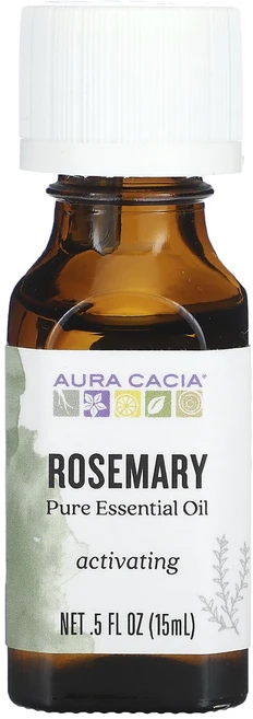 Aura Cacia 순수 에센셜 오일 로즈메리 15ml(0.5fl oz), AuraCacia순수에센셜오일로즈메리15ml05floz, 1개, 15ml - 쿠팡