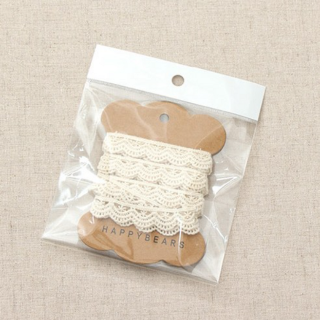 해피베어스 브리이에 코튼 레이스, IVORY, 2개