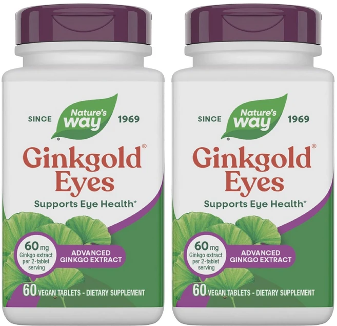 네이쳐스웨이 징크골드 아이즈 비건 타블렛, 60정, 2개 - 쿠팡