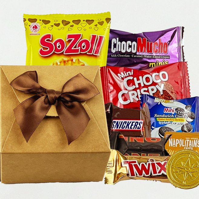 소소야 화이트데이 발렌타인데이 초콜릿 선물 세트 구디백 사탕 과자 간식, 1개, 리본초코박스