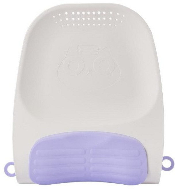 깜꼬 샴푸베개 그란데 성인 샴푸캡 샴푸의자 샴푸모자 임산부 환자 세발기 누워서 머리감기 눈수술, 1개, 바이올렛