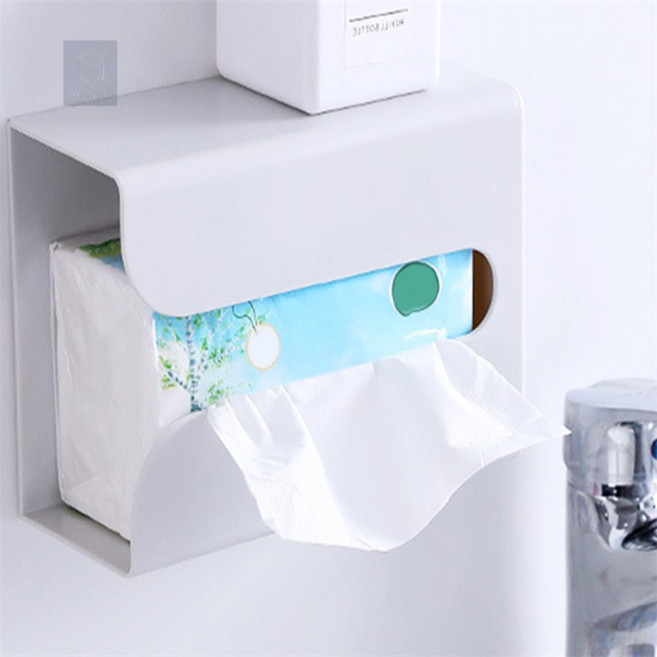 수토리21 벽부착 티슈 케이스 벽걸이화장지케이스, 소 화이트