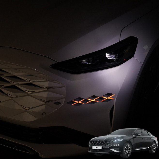 영카클럽 K8 호환 턴시그널 반사 리플렉터 포인트 스티커 튜닝 악세사리 꾸미기 용품, 레드(6P)