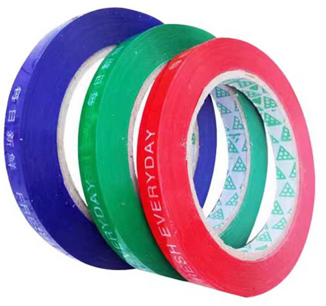 접착 밴딩 테이프마트 농산물 테이핑 비닐봉지 야채 포장 씰링, 1. 녹색 무지 1.1cmx40미터 (24개), 1개