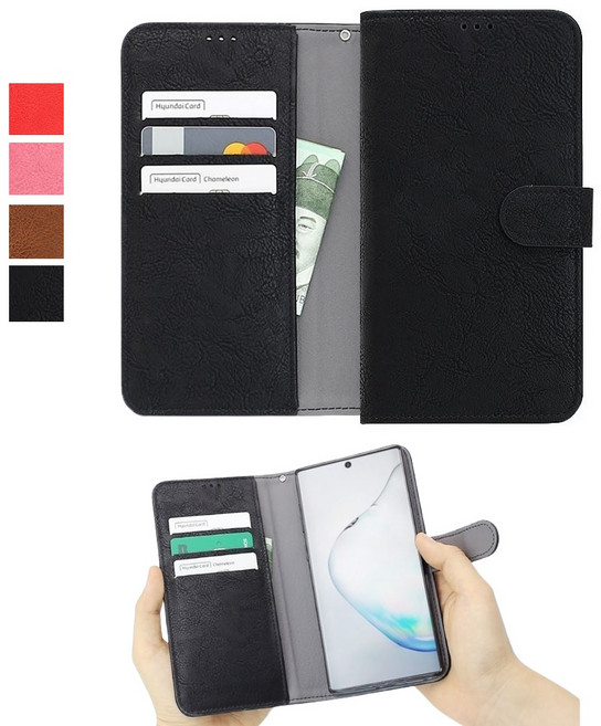 아이폰17e 케이스 (iPhone 17e) (뉴뉴) 국내 제조 생산 가죽 빈트르기니 무광 매트 재질 카드 지폐 수납 슬림 지갑형 자석 지갑