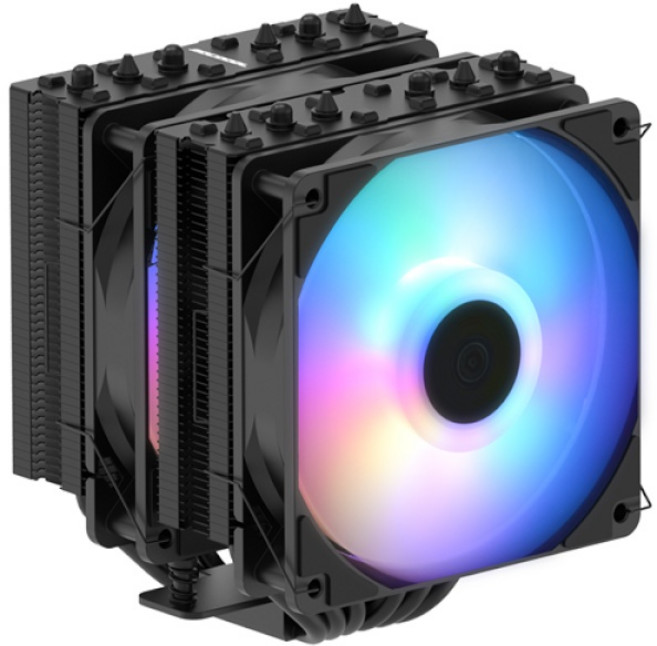 [3RSYS] Socoool RC1080 AUTO RGB [CPU쿨러] [블랙], 1개, 블랙