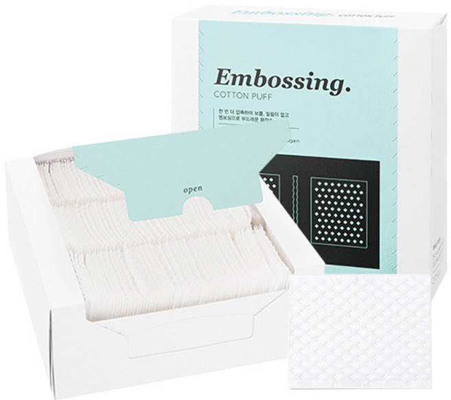 미샤 엠보싱 화장솜 270매 1+1, 1개