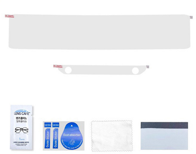 미르파크 디올뉴 팰리세이드 LX3 호환 네비게이션 풀커버 보호필름, 64GB, 네비게이션 + 공조기 보호필름(초고투명)