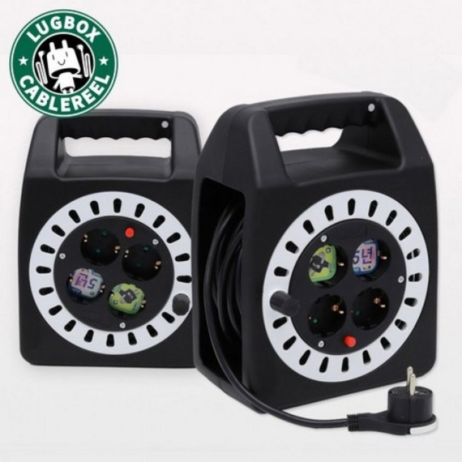 러그 1.0SQ 캠핑릴선 4구 PAX-KXGB-10, 20m, 블랙, 1개