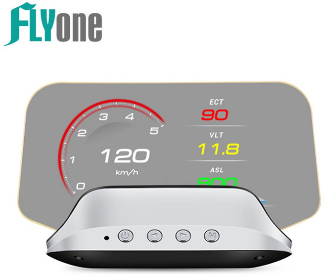 FLYone C3 標準版 OBD2/GPS 雙系統多功能汽車抬頭顯示器, 1個