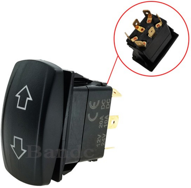 블루 극성 NARVA 핀 OFF 스위치 6 조명 ARB 듀얼 ARROWS DPDT 스타일 CARLING 순간 로커 LED 반전 ON, [02] Mom (ON)-OFF-(ON), 1개