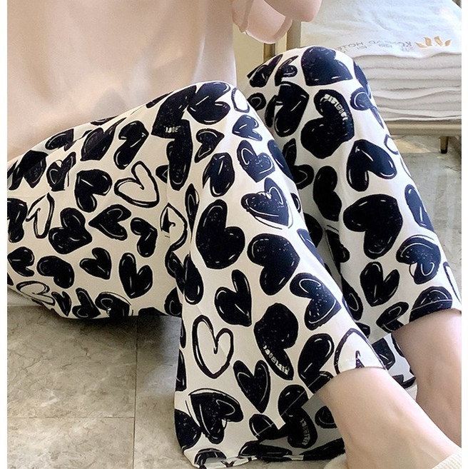 바바 살랑살랑 냉감소재 인견 와이드팬츠 밴딩바지 홈웨어