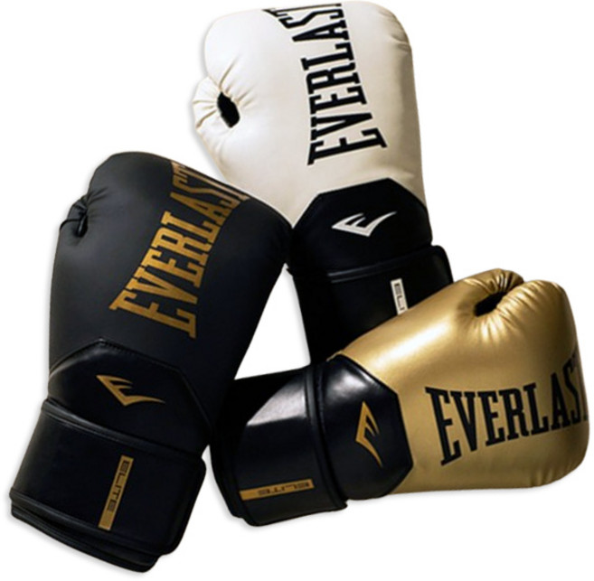 에버라스트 정품 ELITE2 트레이닝 복싱 글러브 스파링 장갑, 14온스/블랙