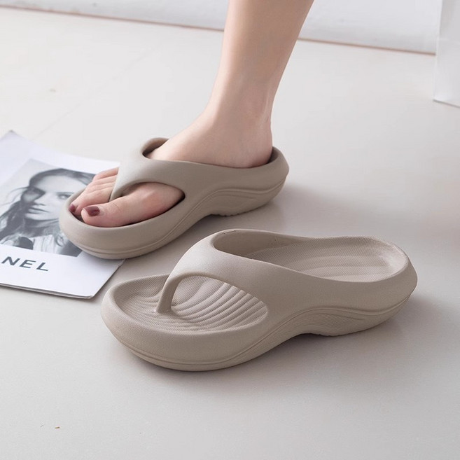차앤호 에디션 여성용 경량 플립플랍 다리라인 교정 4cm 발편한 아치형 쿠션