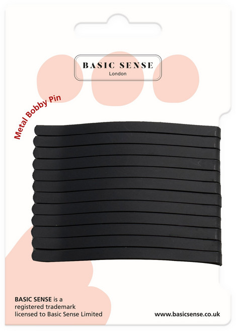 베이직센스 대왕 무광 컬러 납작 실핀 세트 짱짱한 잔머리 고정 포인트 헤어핀 - M 사이즈