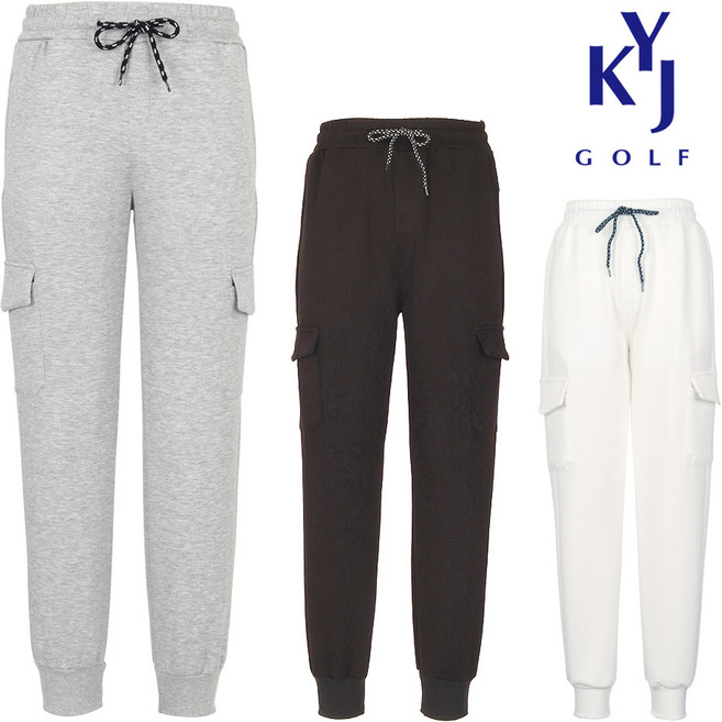 김영주골프 남녀공용 데일리 밴딩 스판 카고 조거 팬츠 GLSXSL01