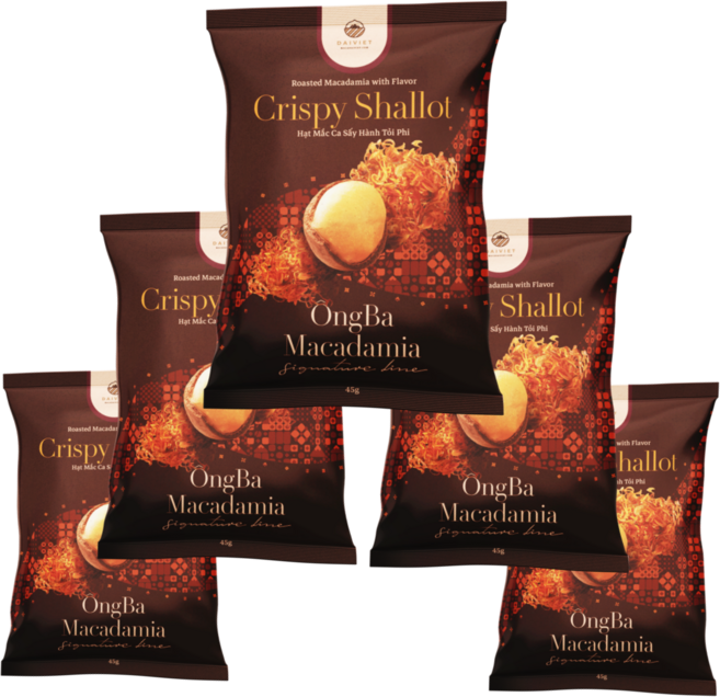 [옹바 마카다미아] 옹바시그니쳐 플레이버 마카다미아 스낵팩 (Cryspy Shalot/크리스피샬롯) (30g*5pack), 1세트, 150g