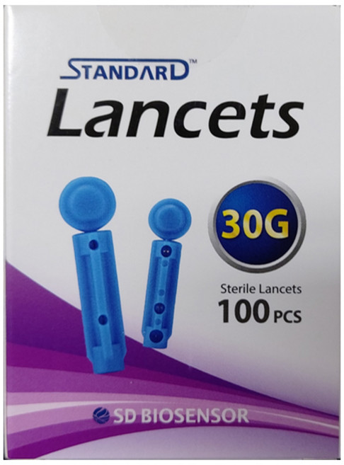 에스디바이오센서 스탠다드 란셋 채혈침 30G, 100개입, 1개