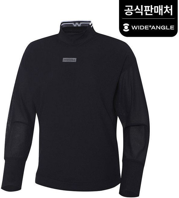 와이드앵글 공식 여성 CO W.ICE 반넥 블라우스 L_WWM23212Z1