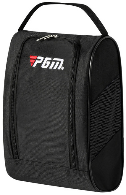 피지엠코리아 골프 PGM 신발 가방 주머니 휴대용 수납 슈즈백, 블랙