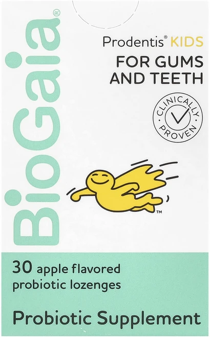 BioGaia Prodentis 어린이 프로바이오틱 사탕 정제 사과 맛 2억CFU 사탕 정제 30정, BioGaiaProdentis어린이프로바이오틱사탕정제사, 1개 - 쿠팡