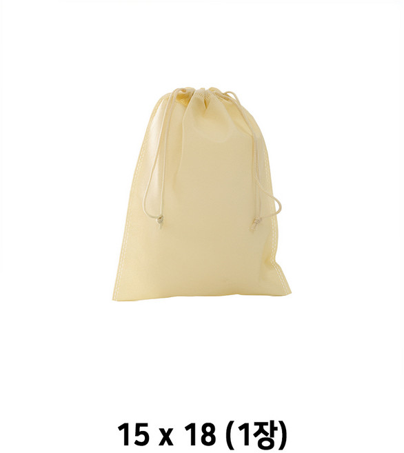 더스트백 부직포주머니 부직포가방 부직포백, 1개, 베이지