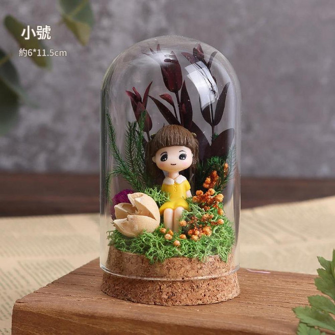 母親節永生花DIY材料包 大號, 小號小女孩