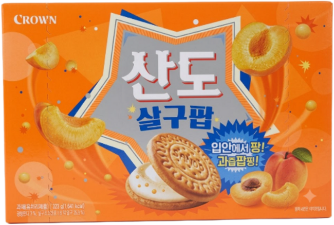 크라운 산도 살구팝, 1개, 323g