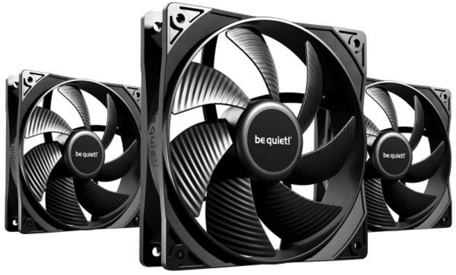 비콰이어트 퓨어 윙스 3 120mm PWM 고속 케이스 팬 | 속도 조절 폐쇄 루프 모터 뛰어난 공기 압력 매우 조용한 작동 BL106, Black