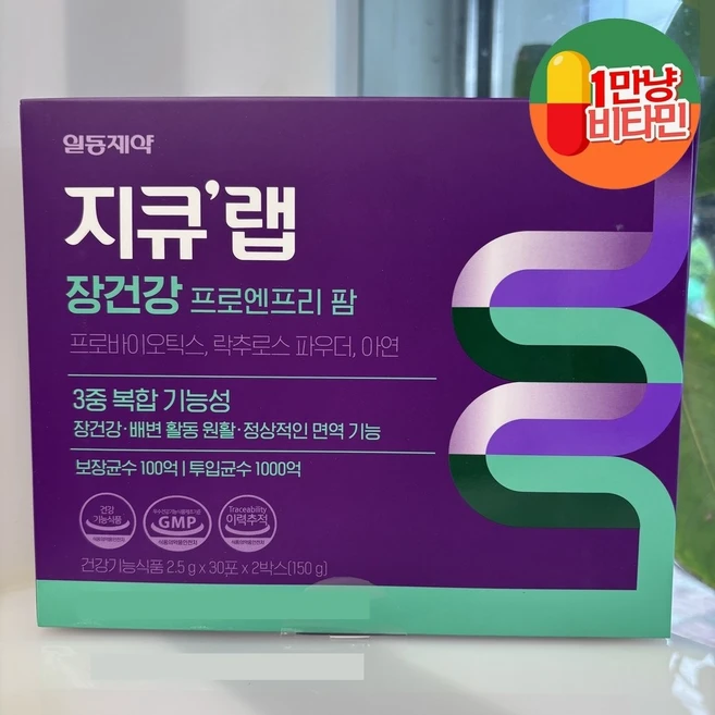 지큐랩 장건강 프로엔프리 팝 60포 자주 불편한 속 무너진 장 환경 매일 한 포로 바꿔보세요! 장 건강부터 배변 활동 면역까지! 3중 기능성으로 꽉 채운 건강 루틴!, 1개 - 쿠팡