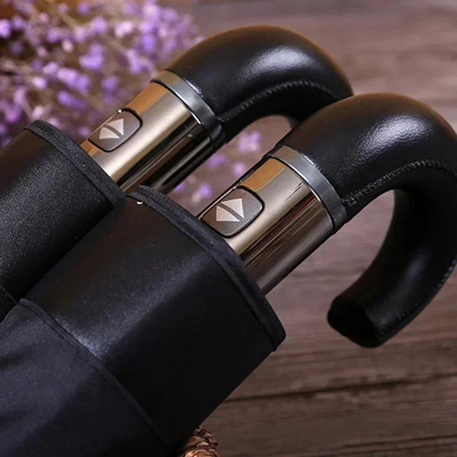 우산 자동 클래식 영어 스타일 10Ribs 강한 WindResistant 3 접는 우산 비 비즈니스 남성 품질 파라솔