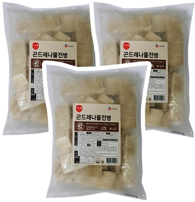 CJ 이츠웰 곤드레나물전병, 1.2kg, 3개